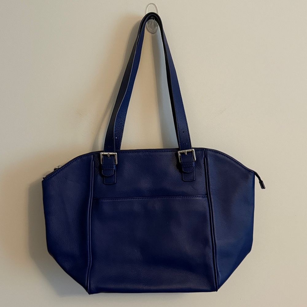 Danier Royal Blue Leather Tote